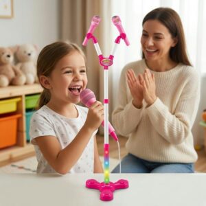 🎤 Micrófono Infantil con LED y Sonido | Envío Seguro — La Meka